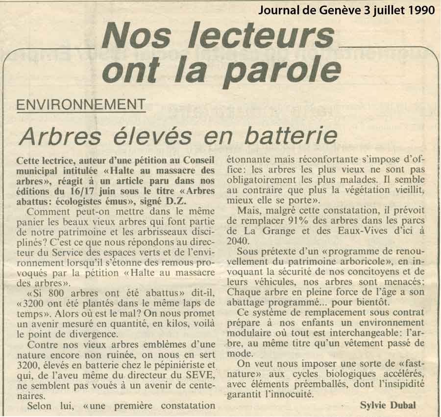 Journal de Genve, 03.07.1990